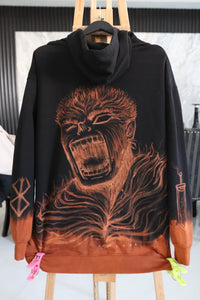 RAGE Berserk Guts (Hand painted bleach dyed)